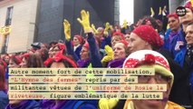 Des milliers de femmes ont marché pour leurs droits en France