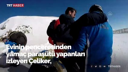 Bedensel engelli Kevser'in hayali Palandöken'de gerçek oldu