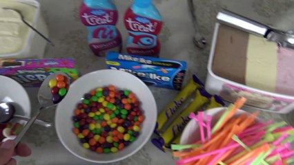 Sophia, Isabella e  Alice  Tomando Sorvete