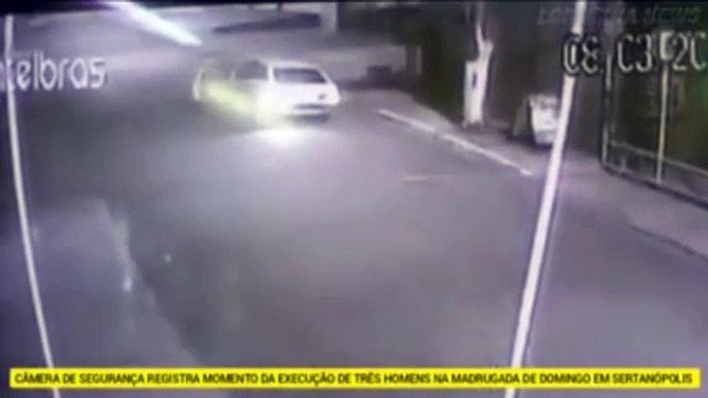 Câmera flagra momento em que três homens são executados a tiros em Sertanópolis