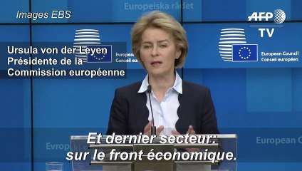 Coronavirus: l'UE va "utiliser tous les instruments à disposition" pour soutenir l'économie affirme Von der Leyen