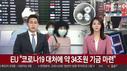 EU "코로나19 위기 대처에 약 34조원 기금 마련"