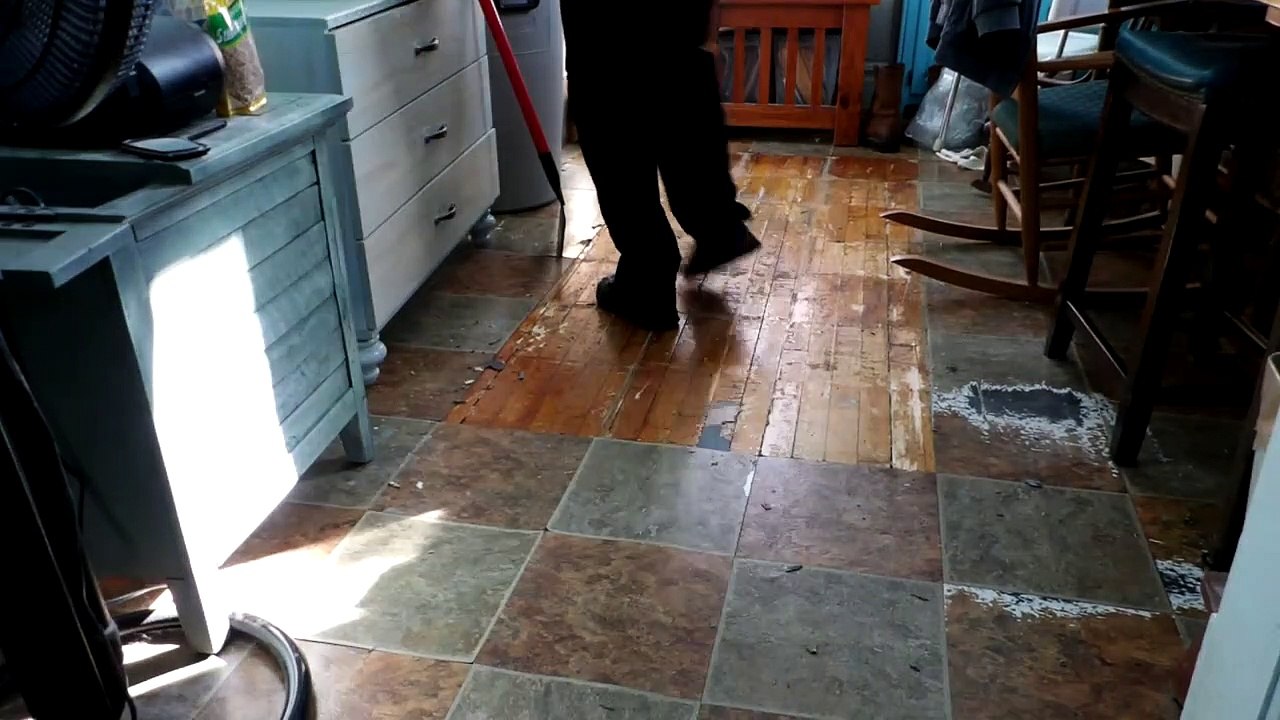 Removing Old Floor Tiles