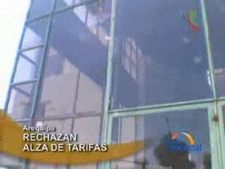 RECHAZAN ALZA DE TARIFAS - AREQUIPA