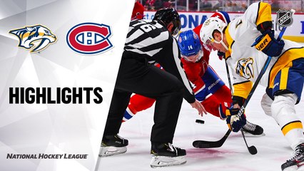 NHL Highlights | Predators @ Canadiens 3/10/2020