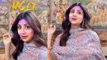 Shilpa Shetty ने होली में लगाए ठुमके, Video हुआ Viral | Shilpa Shetty Holi Celebration | Boldsky