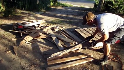 Fabricação de cadeira rústica com madeiras de pallets