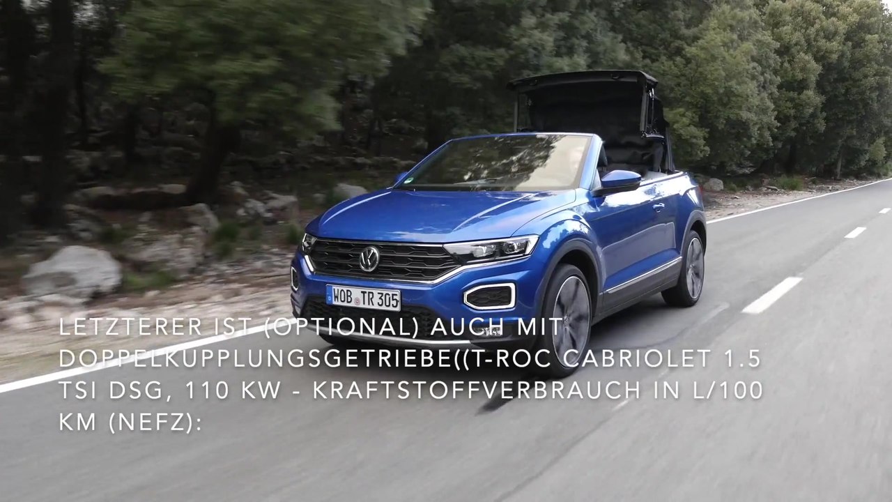 Das neue Volkswagen T-Roc Cabriolet - Open Air Vergnügen auf Knopfdruck
