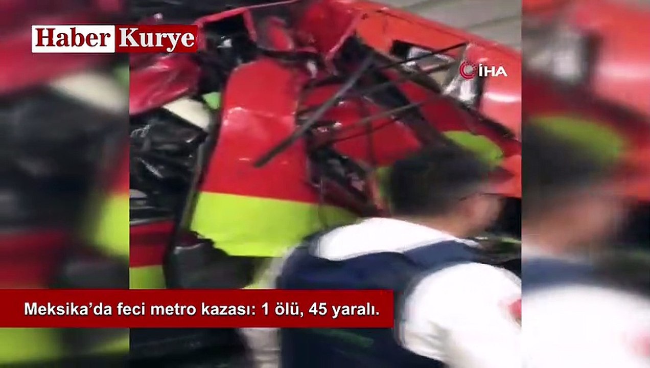 Meksika’da feci metro kazası 1 ölü, 45 yaralı