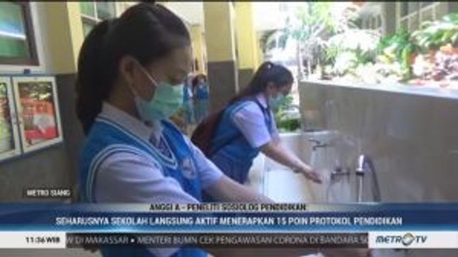 Protokol Antisipasi Virus Corona di Sekolah