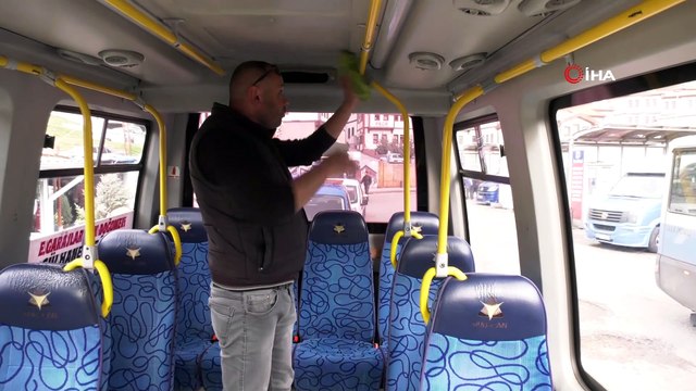 Başkent’te toplu taşıma araçları dezenfekte ediliyor