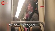 Metroda iğrenç olay! Gözaltına alındı