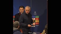 Reporter tells Mourinho to 'cheer up' after Spurs UCL exit