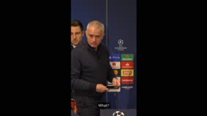 Reporter tells Mourinho to 'cheer up' after Spurs UCL exit