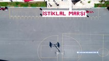 Mersin'de öğretmen ve öğrencilerin çektiği İstiklal Marşı videosu, beğeni aldı