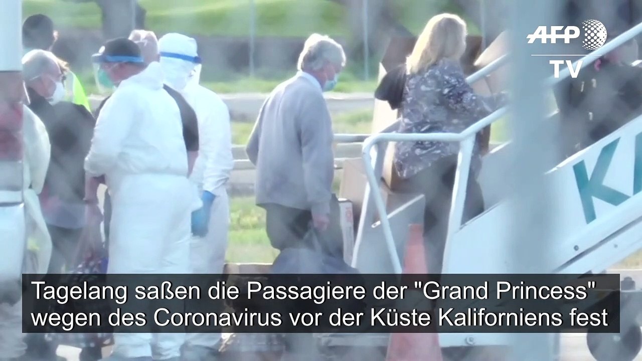 Coronavirus: Passagiere der 'Grand Princess' werden ausgeflogen