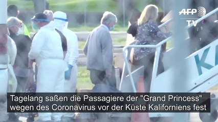 Coronavirus: Passagiere der "Grand Princess" werden ausgeflogen