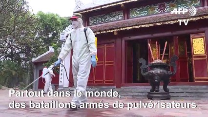 Covid-19: tour du monde d'une désinfection
