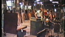 Les Verreries de Scailmont à Manage dans les années 80