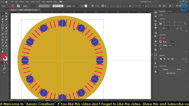 Rotate Tool + Wrist Watch Adobe Illustrator Training - Class 19 - Illustration | @Aanav Creations @Technical Maanav