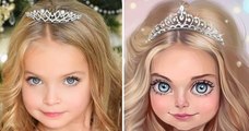 Cette artiste russe transforme à merveille ces portraits d'enfants en illustrations uniques