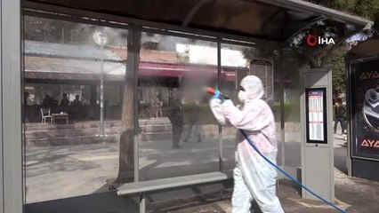 Elazığ'da "Korona virüsüne" karşı dezenfekte önlemi
