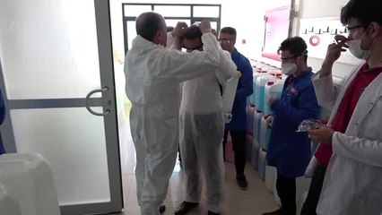 Korona virüse karşı okullar dezenfekte edildi