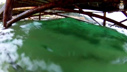 Denizde altın arama.treasure