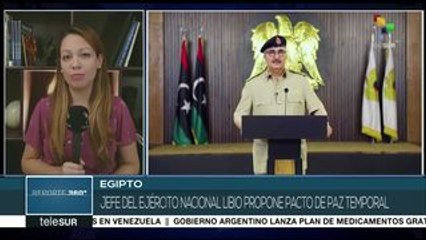 Jefe del ejército libio, dispuesto a firmar acuerdo de paz temporal