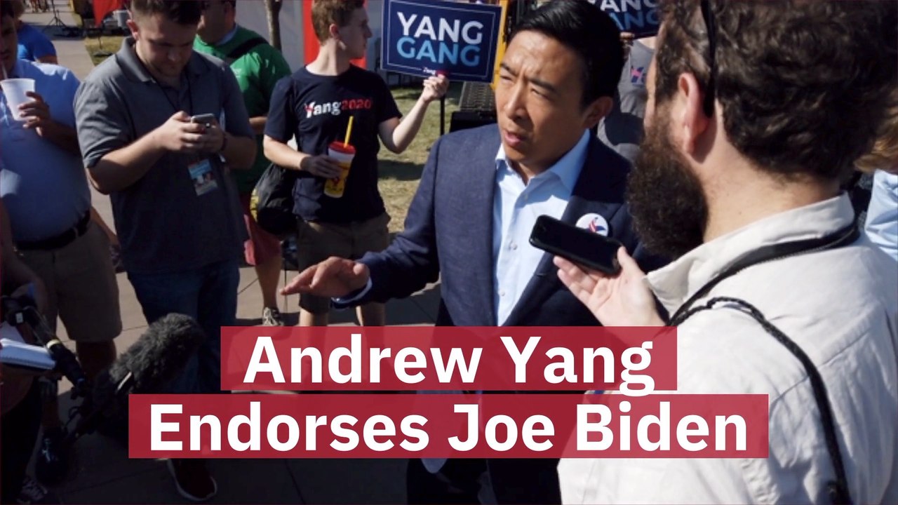Andrew Yang Picks Biden