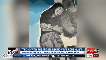 23ABC speaks with artists behind viral Kobe mural