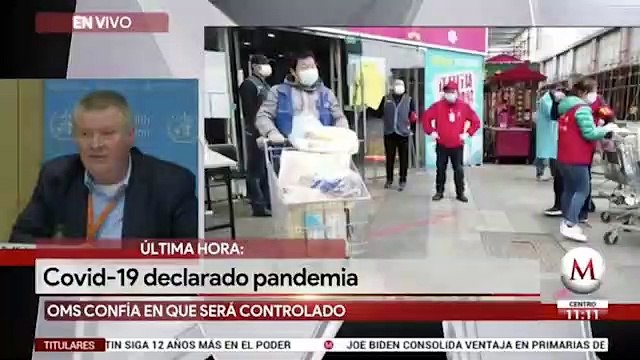 ÚLTIMA HORA: OMS declara pandemia mundial por coronavirus