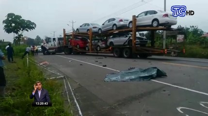 Fatal accidente de moto en Manabí