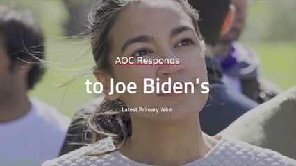 AOC On Joe Biden Wins