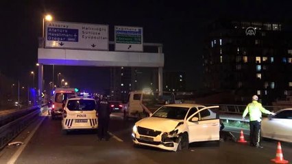 Kağıthane'deki trafik kazası yoğunluğa neden oldu