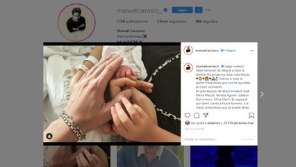 Manuel Carrasco y Almudena comparten su primera foto siendo cuatro