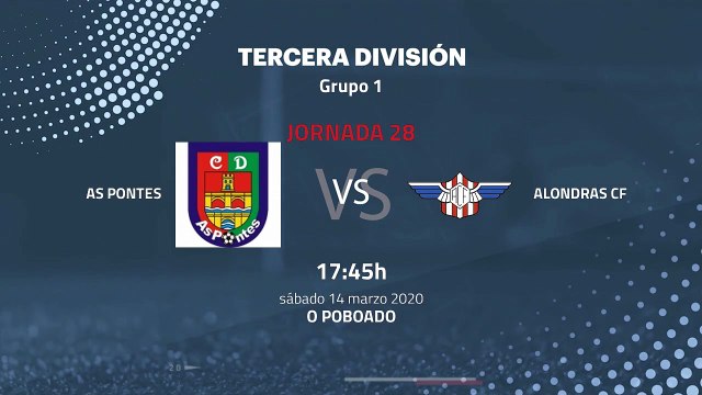 Previa partido entre As Pontes y Alondras CF Jornada 28 Tercera División