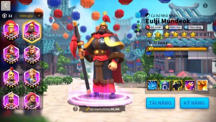 Cách nâng tài năng cho Eulji Mundeok trong Rise of Kingdoms (New)