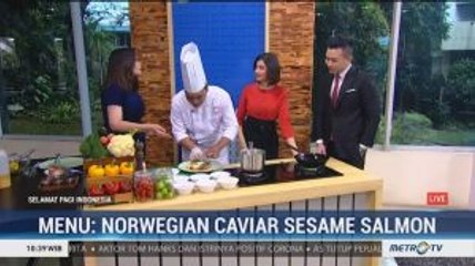 Resep Shake Wagyu Beef Salad & Norwegian Caviar Sesame Salmon