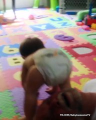 Cute Babies Doing Exercise So Funny