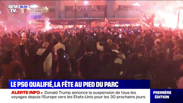 Les images de la liesse autour du Parc des Princes après la victoire du PSG contre Dortmund