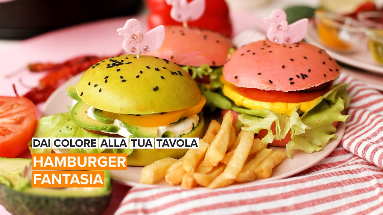 Dai colore alla tua tavola: hamburger fantasia