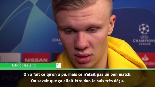 Erling Haaland : je suis très déçu