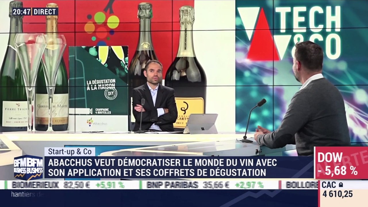 Start up & co: Abacchus veut démocratiser le monde du vin avec son application et ses coffrets de dégustation - 11/03