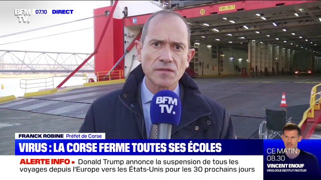 Coronavirus: après la fermeture des écoles, le préfet de Corse interdit les rassemblements de plus de 50 personnes sur l'île