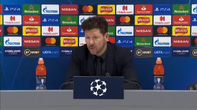 Simeone: Este partido quedará para la historia de los aficionados del Atlético de Madrid