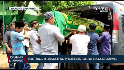 Isak Tangis Keluarga Iringi Pemakaman Brigpol Angga Kurniawan