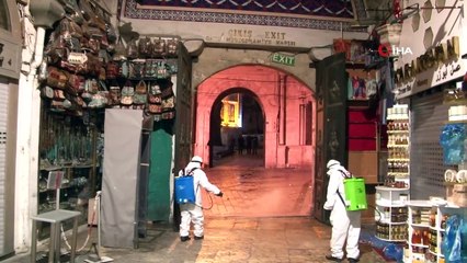 Tarihi Kapalıçarşı koronavirüsüne karşı dezenfekte edildi