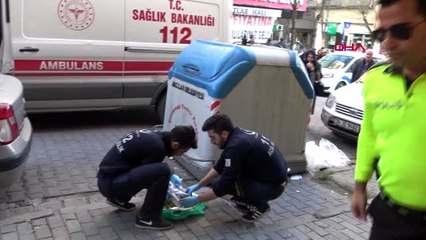 İSTANBUL-AVCILAR'DA ÇÖPE ATILAN YENİ DOĞMUŞ BEBEK KUVÖZE ALINDI