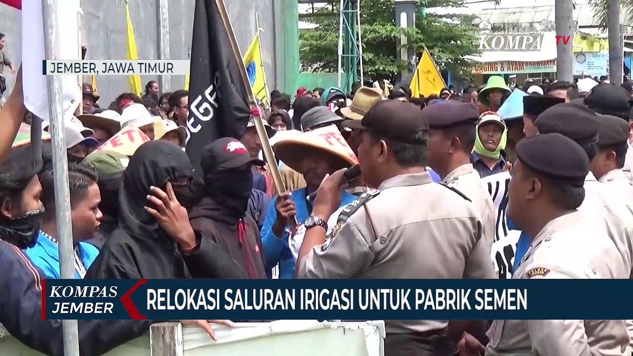 Demo Mahasiswa Tolak Relokasi Saluran Irigasi Ricuh